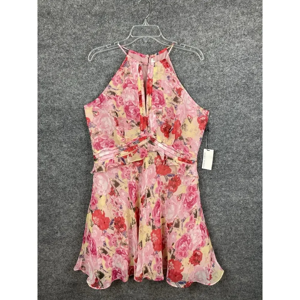 NWT Floret Studios Floral Ruffle Waist dress, size, XL. Spring Summer Gorgeous